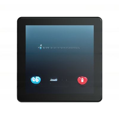 Zeitgenössischer Designstil 4,0 Zoll Modbus Programmierbarer Touchscreen Farbe LCD Großer Ventilator Spirale Thermostat
