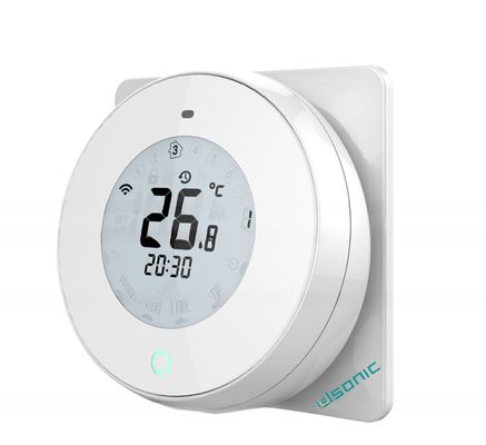 Digitale Warmwasserbereiter Touchscreen-Thermostat für rundes Hotel WiFi drahtlose Fußbodenheizung