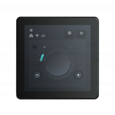 DC-Bürstenlose Lüfter-Spule-Einheit Farbbildschirm Programmierbarer Thermostat mit Touch-Betrieb