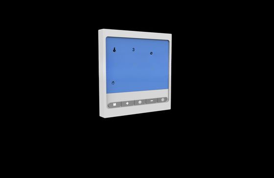 Smart Room Control Thermostat mit Acryl Touchscreen und Arbeitsumgebungsbereich