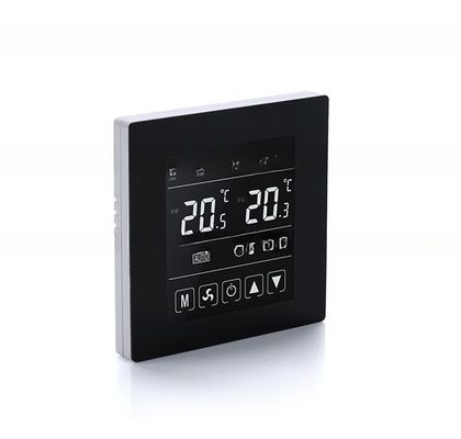 Weißes LCD-Raum-Wärme-Touch-Thermostat mit Digitalbildschirm 5 1 1 Programmierbar KNX kompatibel