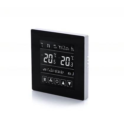 Weißes LCD-Raum-Wärme-Touch-Thermostat mit Digitalbildschirm 5 1 1 Programmierbar KNX kompatibel