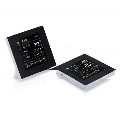 Weißes LCD-Raum-Wärme-Touch-Thermostat mit Digitalbildschirm 5 1 1 Programmierbar KNX kompatibel