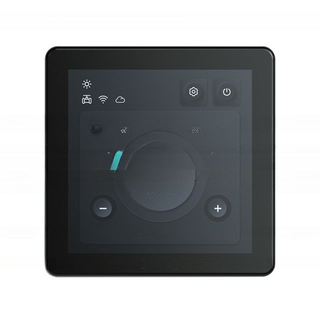 DC-Bürstenlose Lüfter-Spule-Einheit Farbbildschirm Programmierbarer Thermostat mit Touch-Betrieb