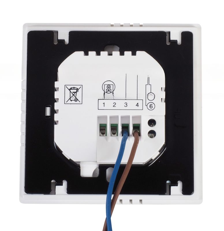 86mm*86mm*16mm EU-Standard-Touchscreen-LCD-WLAN-Thermostat für den mobilen Kontrollraum für HVAC