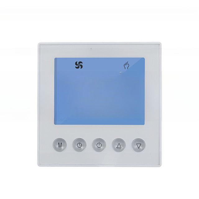 Zentrale Klimaanlage FCU WiFi RS485 Raumthermostat-Controller Acryl Temperaturbereich 5C-35C