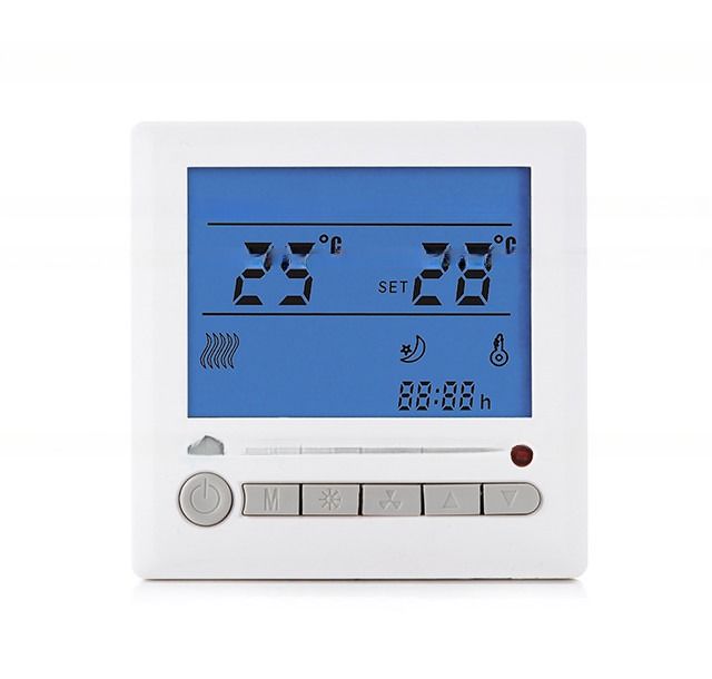 Digitales Fußbodenheizungsthermostat mit externem Sensor und Temperaturbereich von 5-35 °C